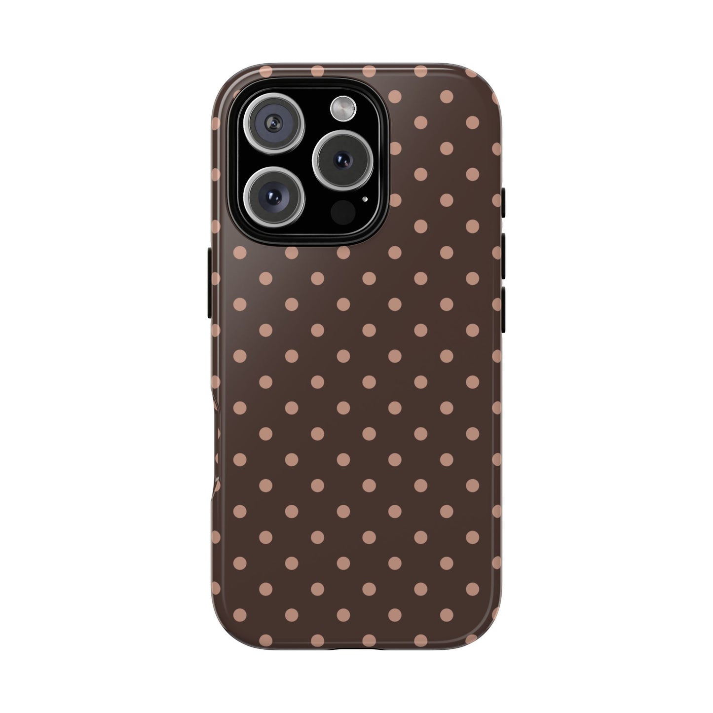 Polka Dot Mocha Case