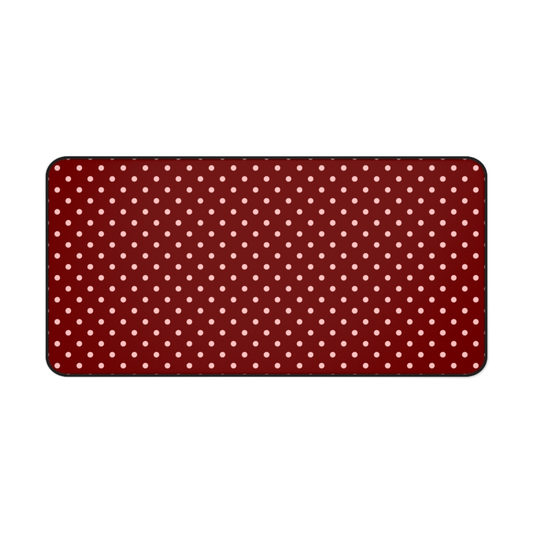 Polka Dot Cherry Desk Mat