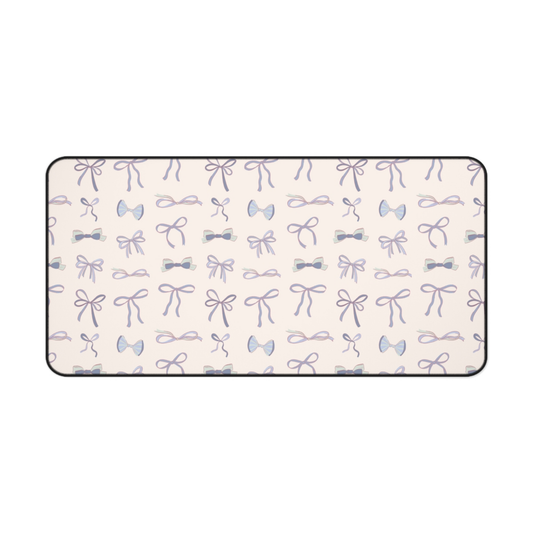 Blue Bows Desk Mat