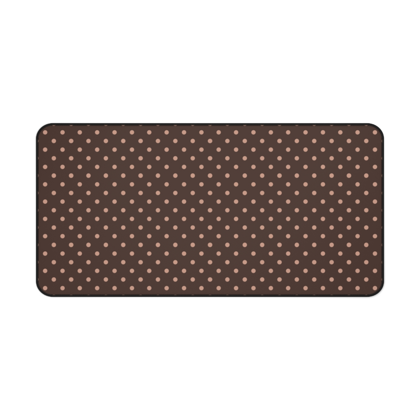 Polka Dot Mocha Desk Mat
