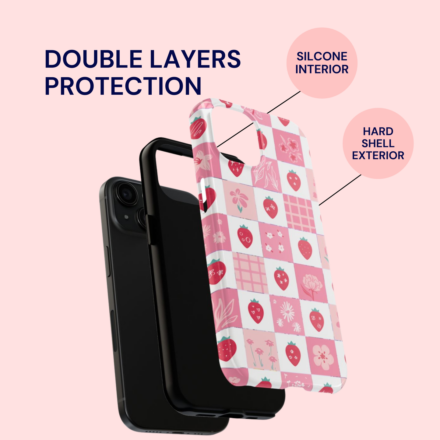 Strawberry Patchwork Case
