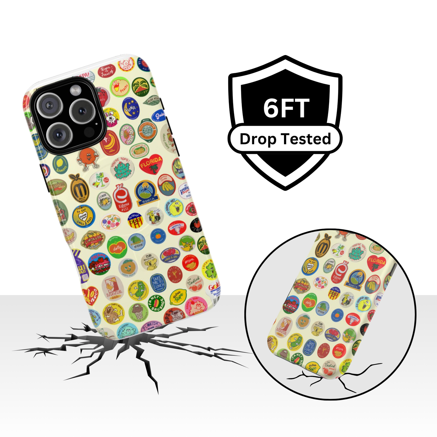 Fruit Sticker Phone Case