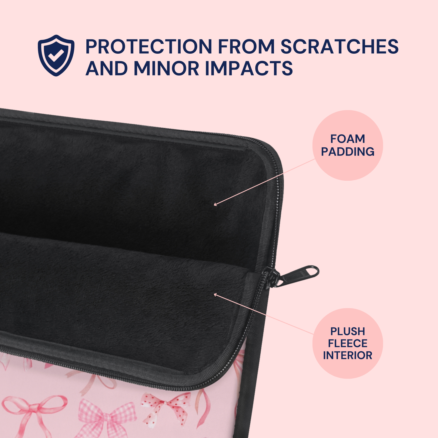 Pink Ribbon Dreams Laptop Sleeve