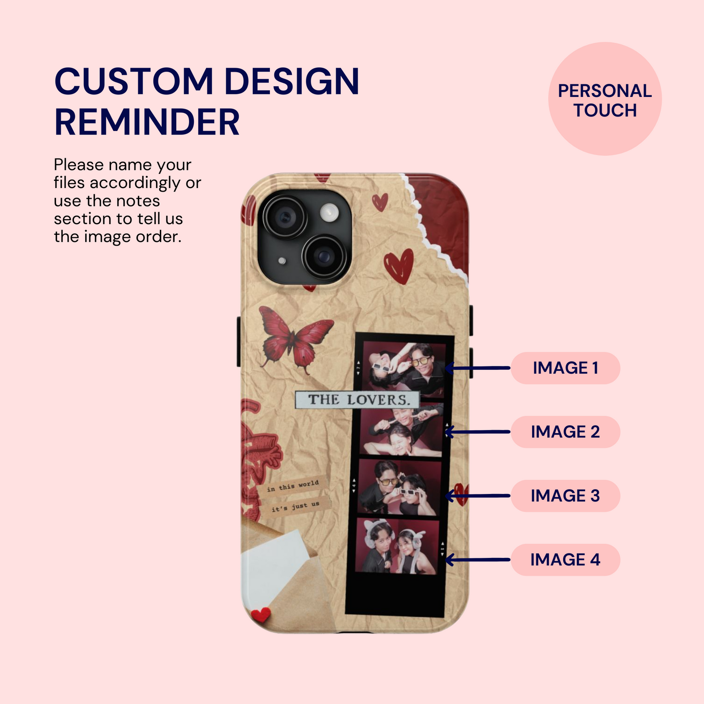 The Lovers PhotoStrip Custom Case