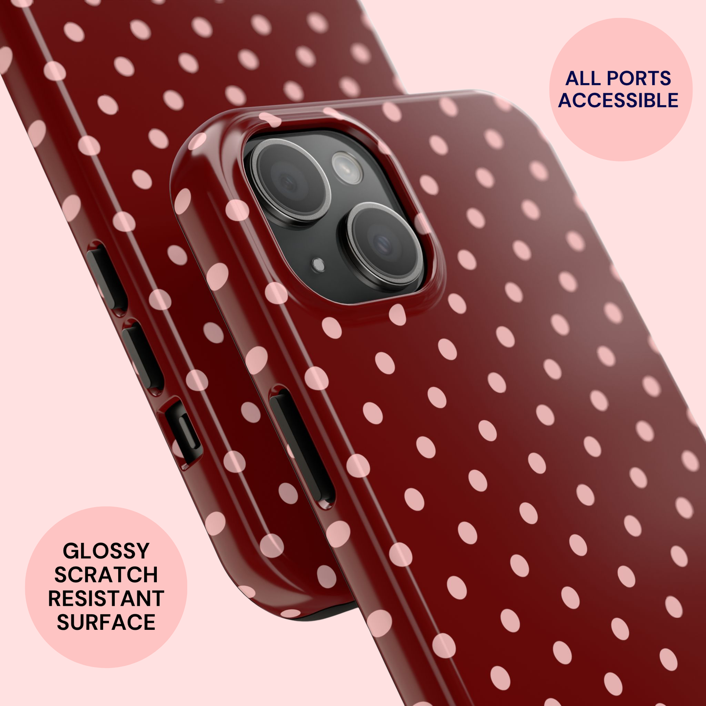Polka Dot Cherry Case