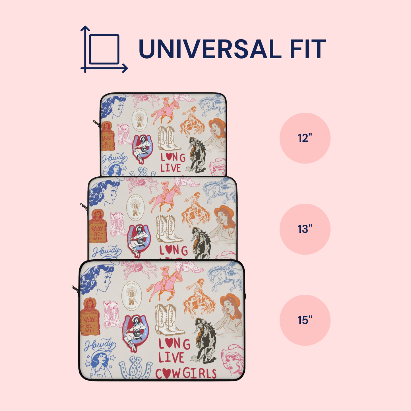 Long Live Cowgirls Laptop Sleeve