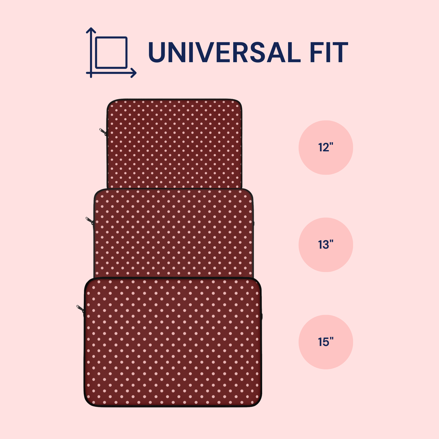 Polka Dot Cherry Laptop Sleeve