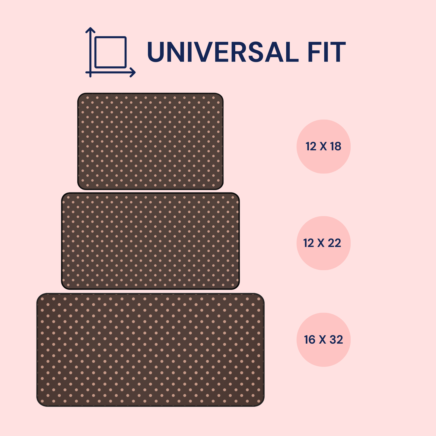Polka Dot Mocha Desk Mat