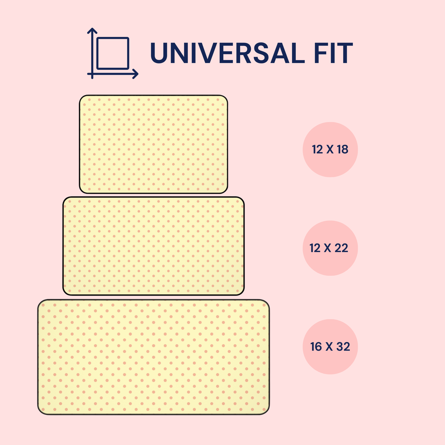 Polka Dot Meringue Desk Mat