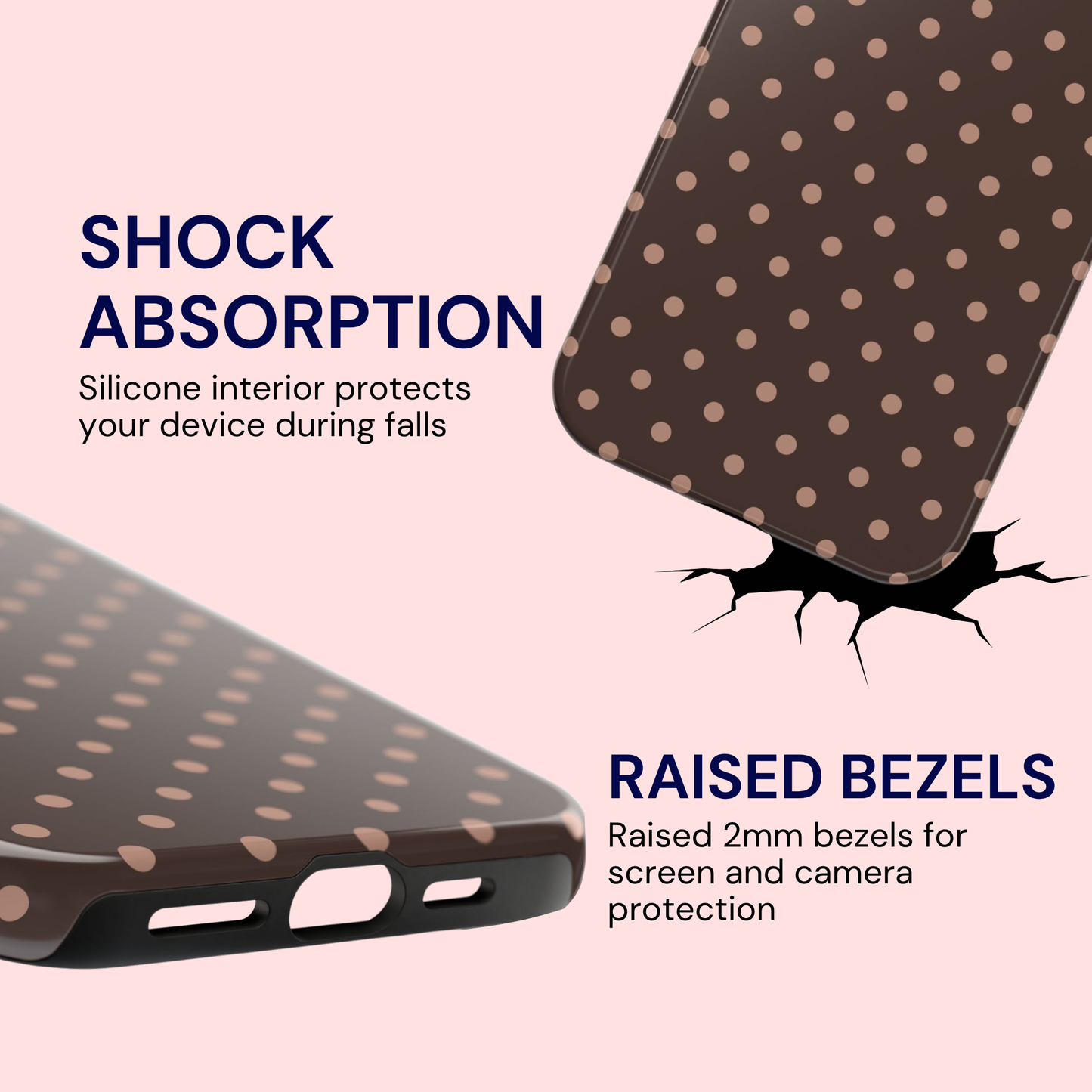 Polka Dot Mocha Case