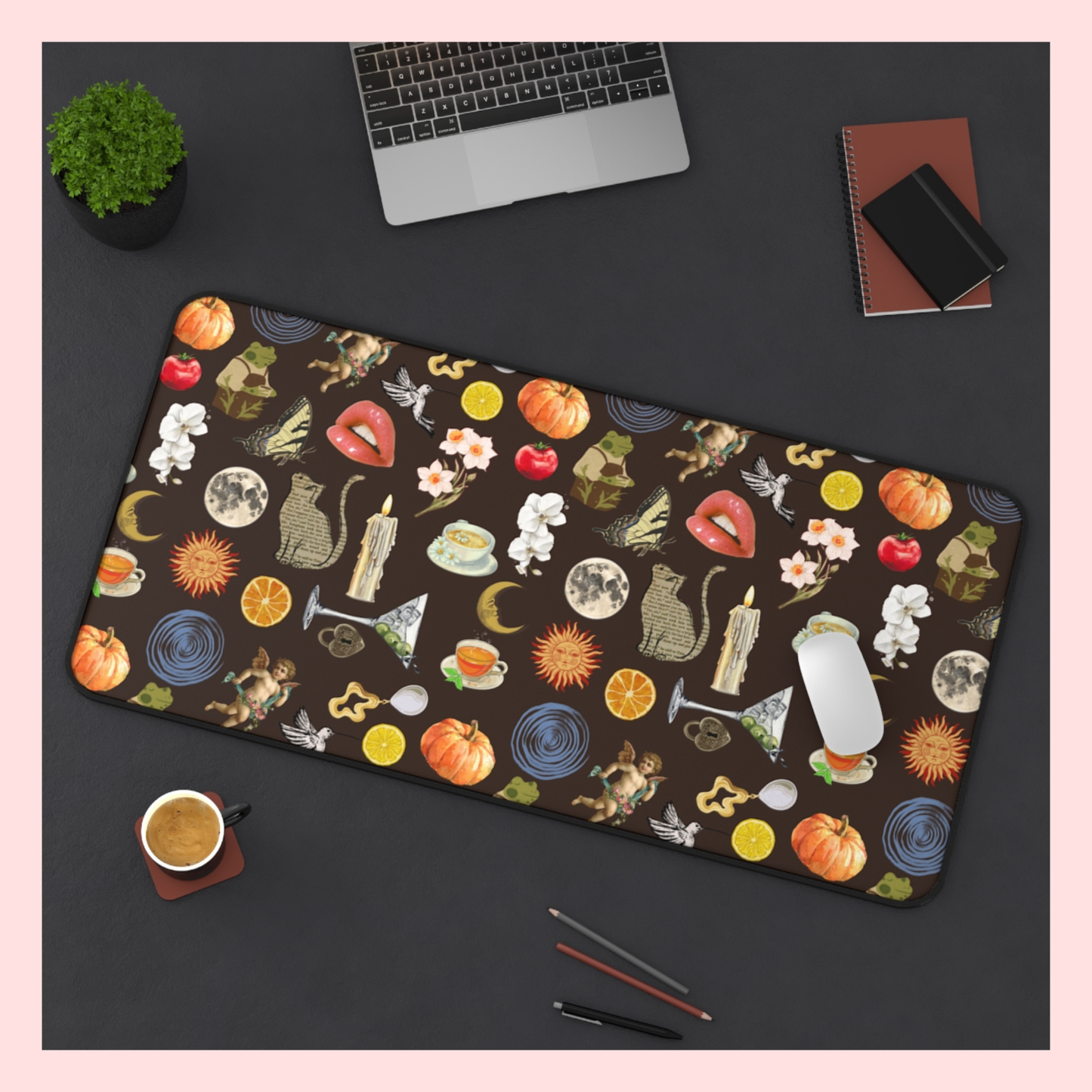 Eclectic Fall Nostalgia Desk Mat