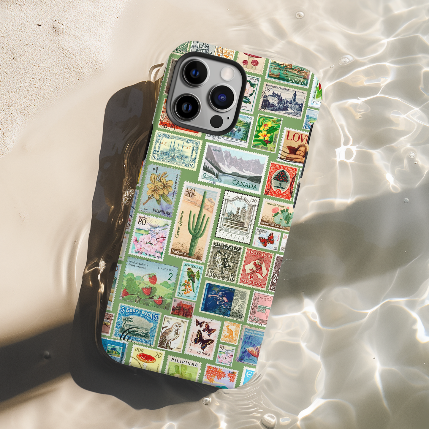 Green Stamp Phone Case