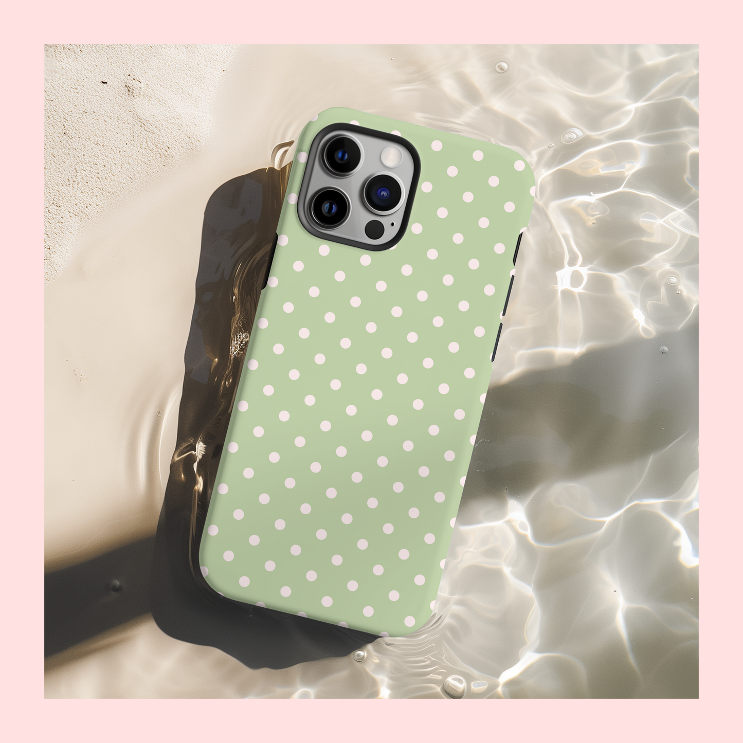Polka Dot Matcha Case