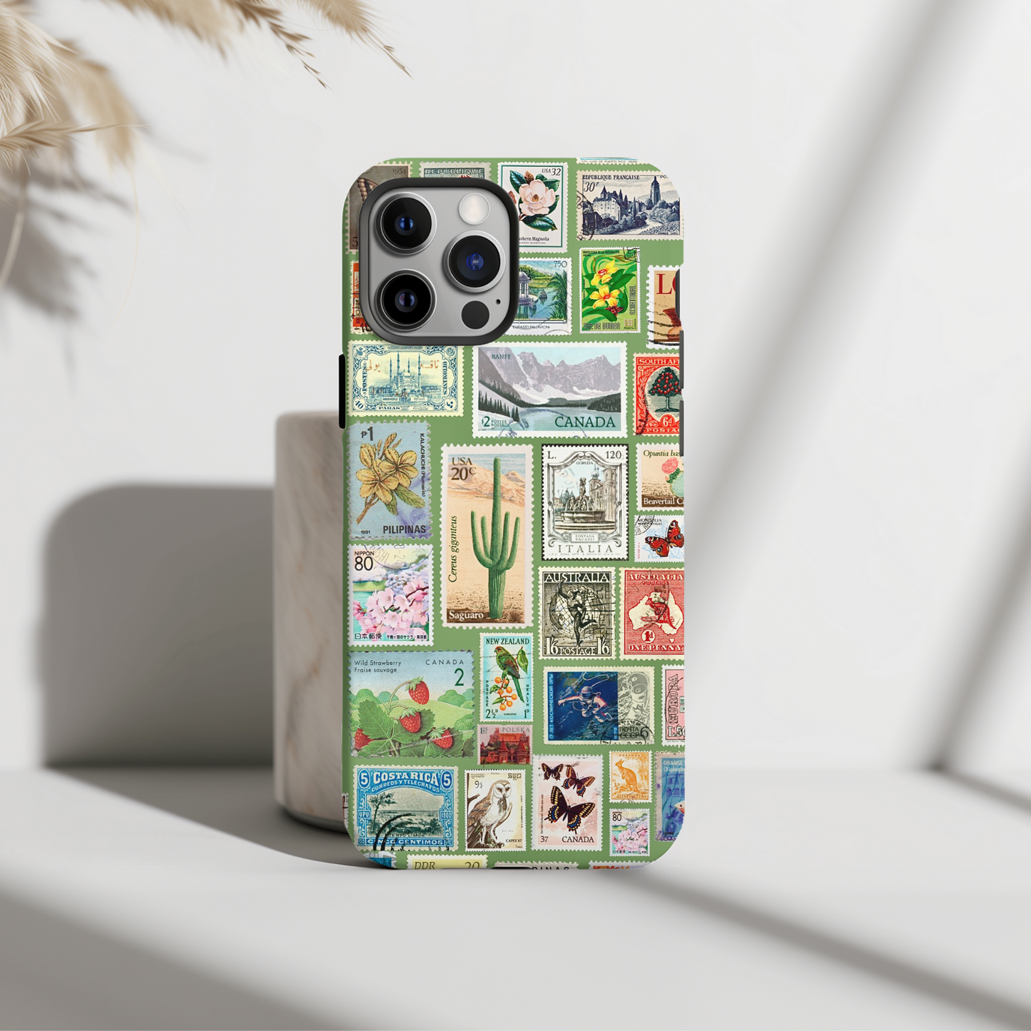 Green Stamp Phone Case