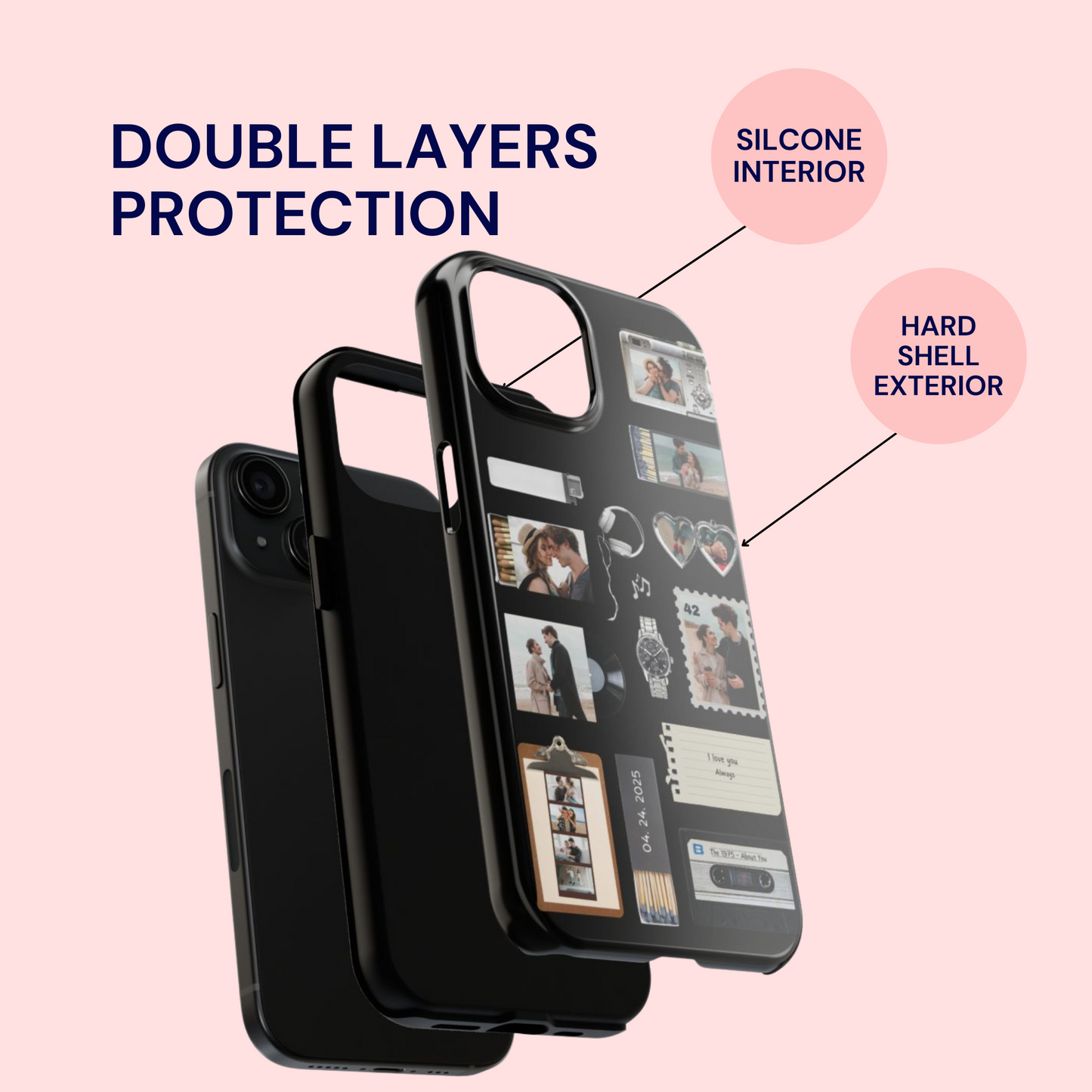 Black Mixtape Memories Custom Case