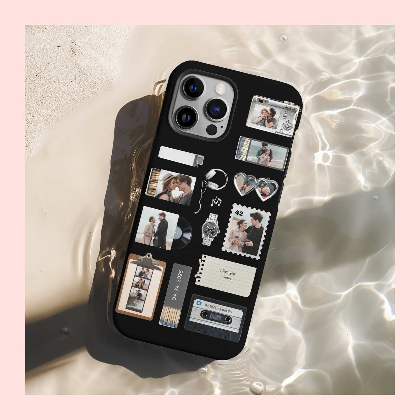 Black Mixtape Memories Custom Case