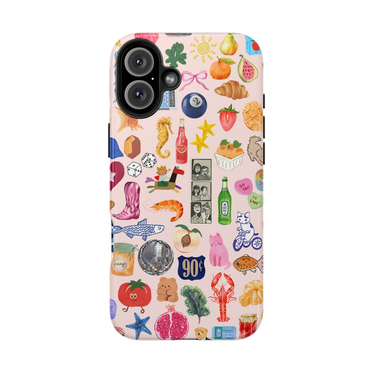 Pink Summer Collage Phone Case