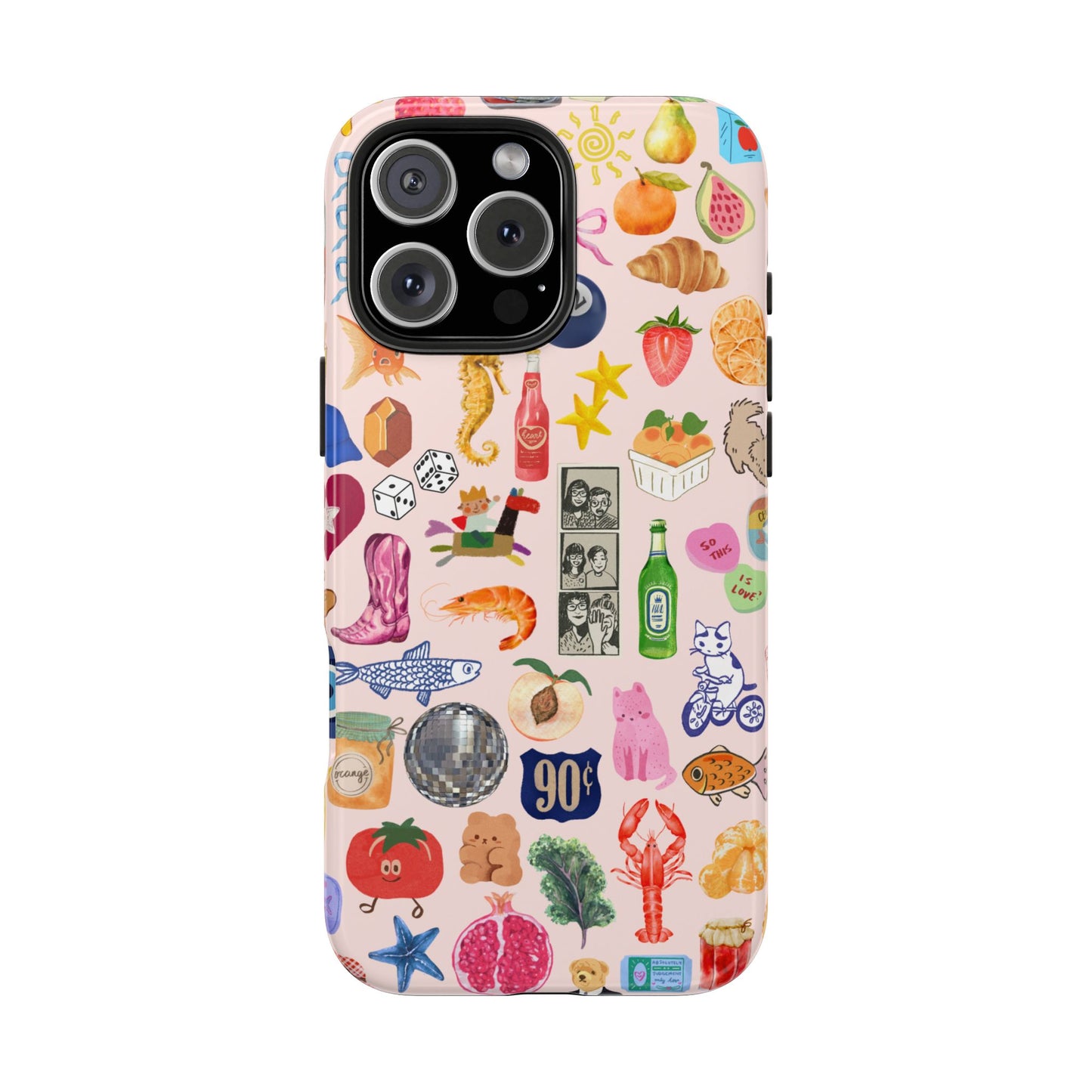 Pink Summer Collage Phone Case