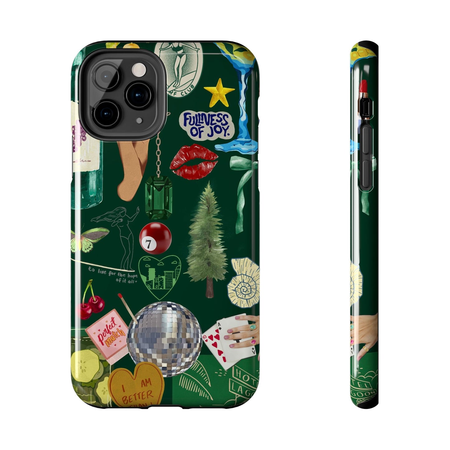 Vintage Green Phone Case (Green Background)