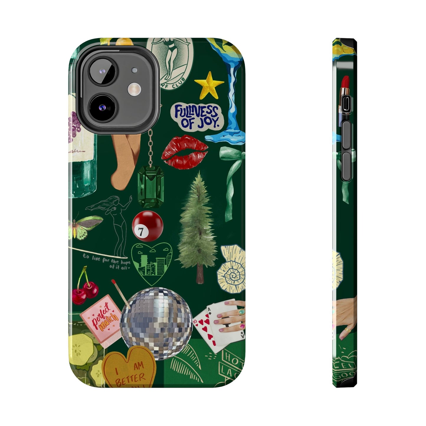 Vintage Green Phone Case (Green Background)
