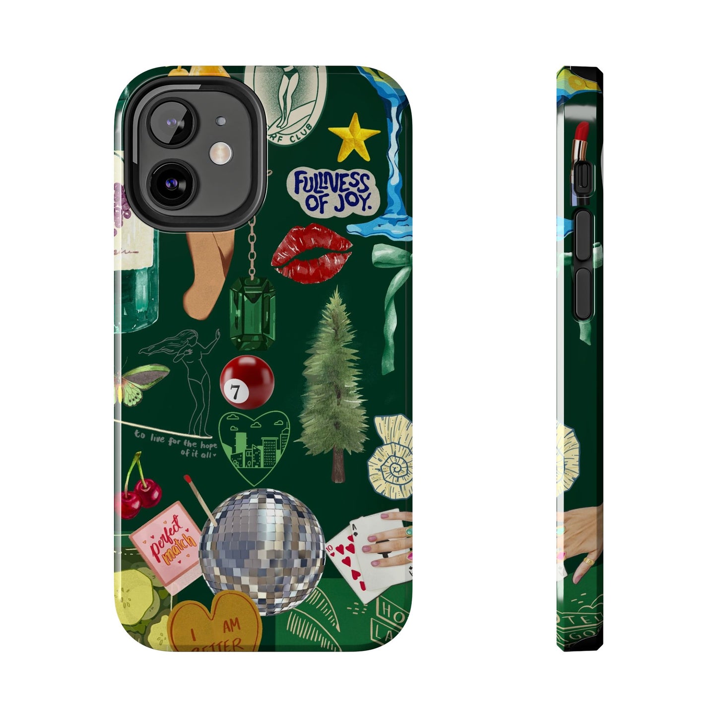 Vintage Green Phone Case (Green Background)