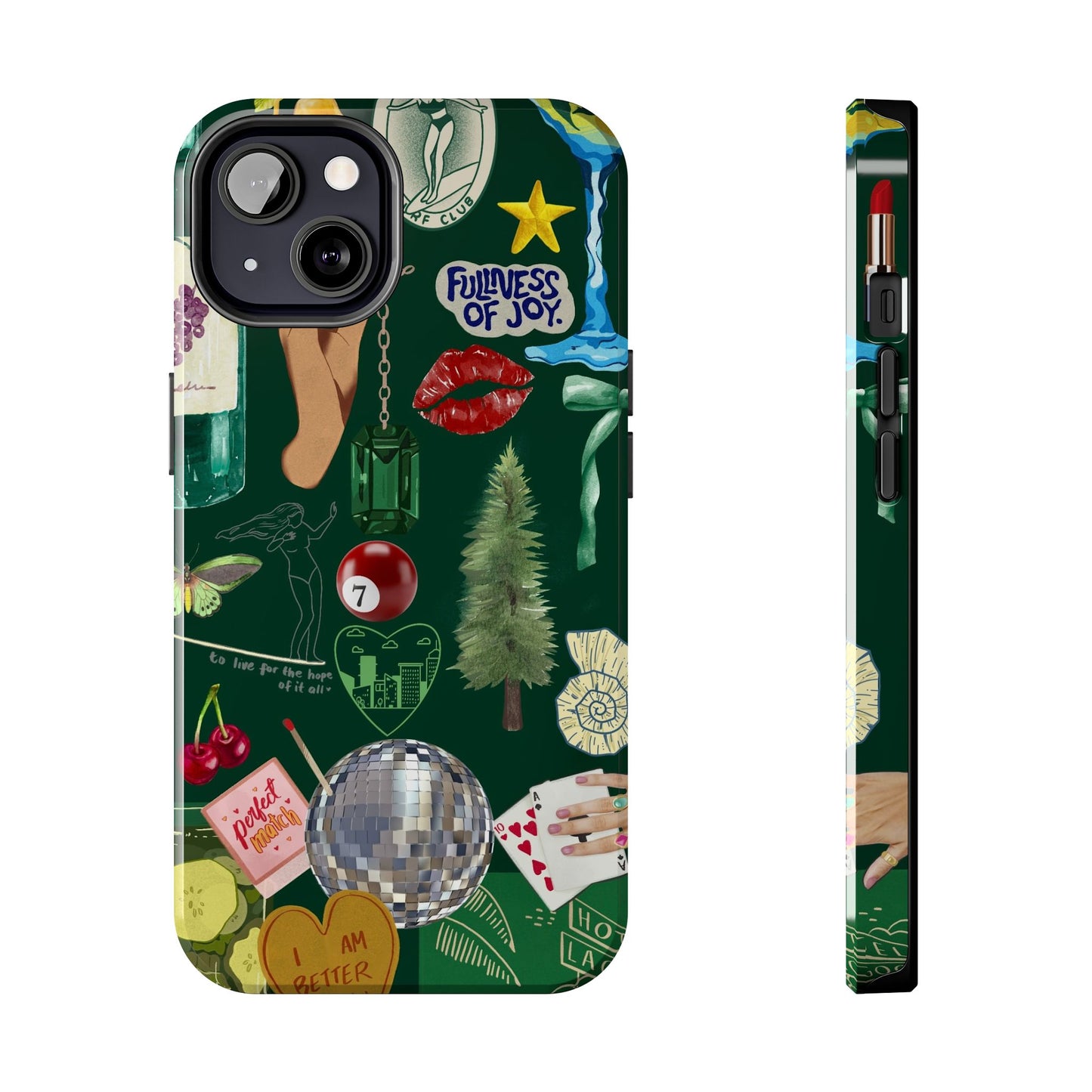 Vintage Green Phone Case (Green Background)