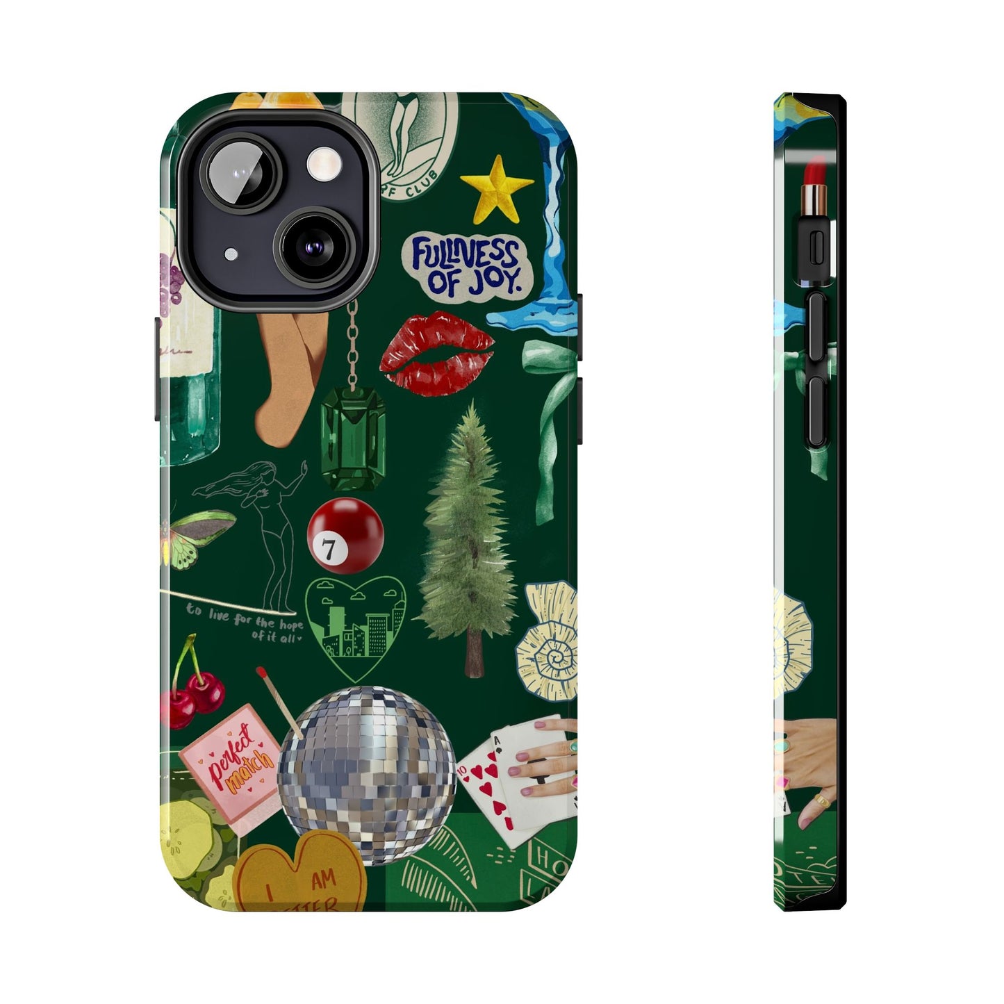 Vintage Green Phone Case (Green Background)