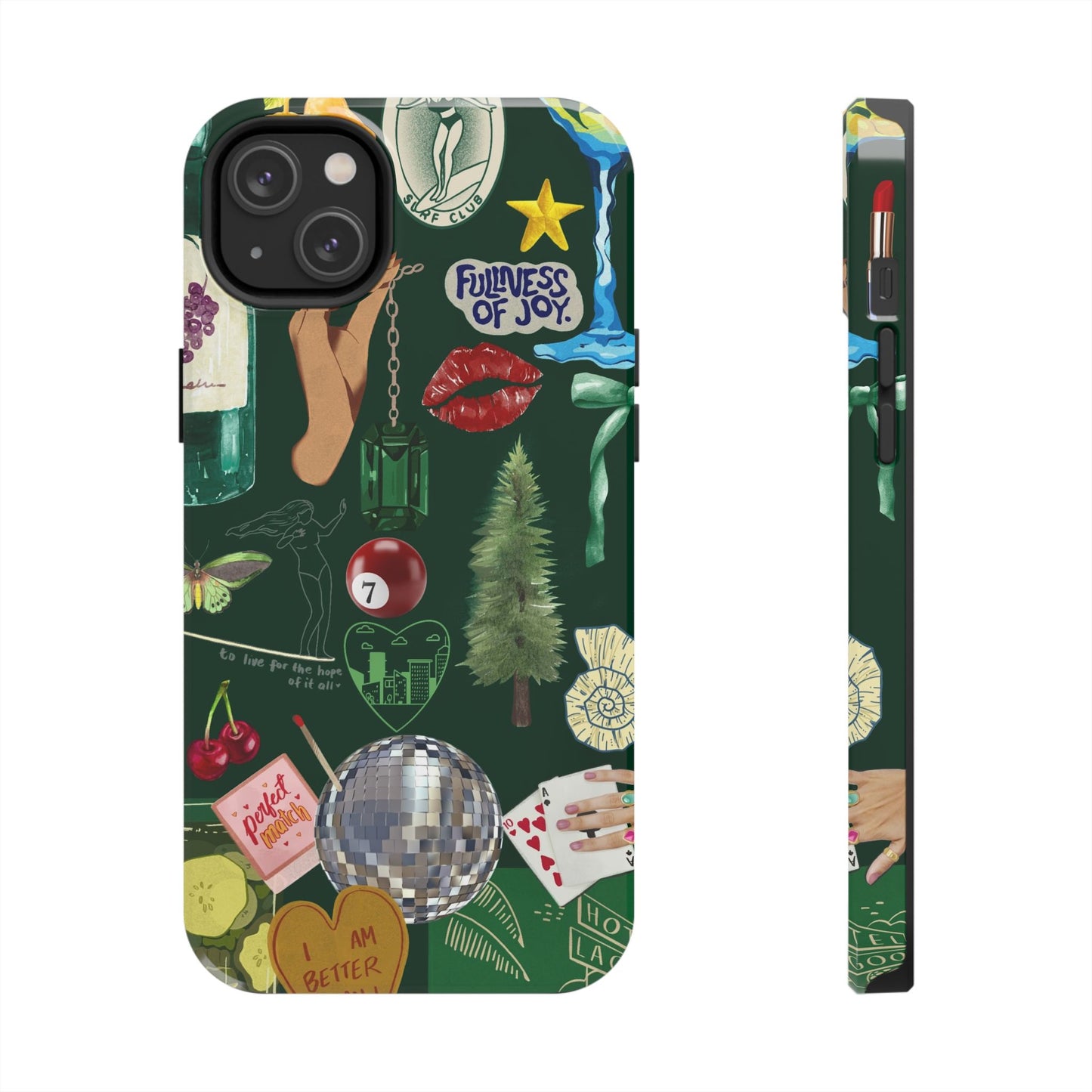 Vintage Green Phone Case (Green Background)