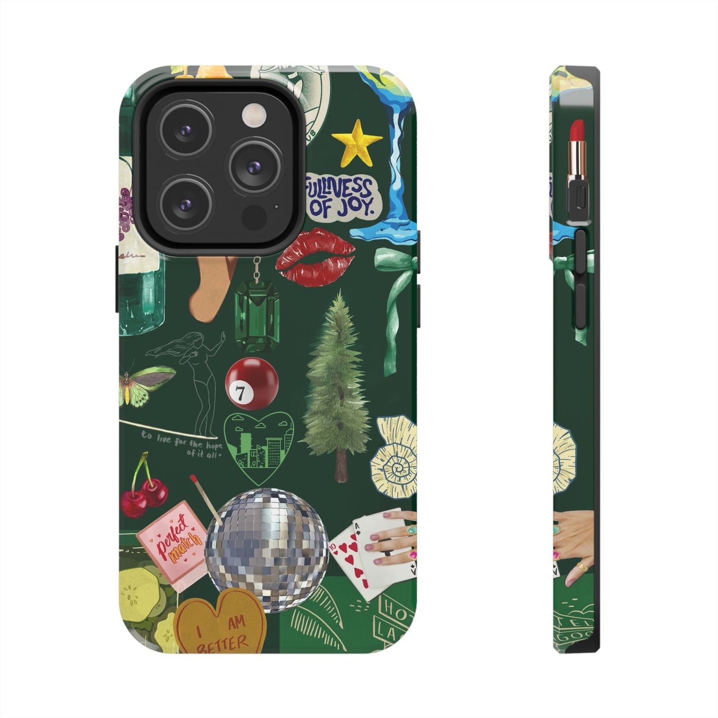 Vintage Green Phone Case (Green Background)