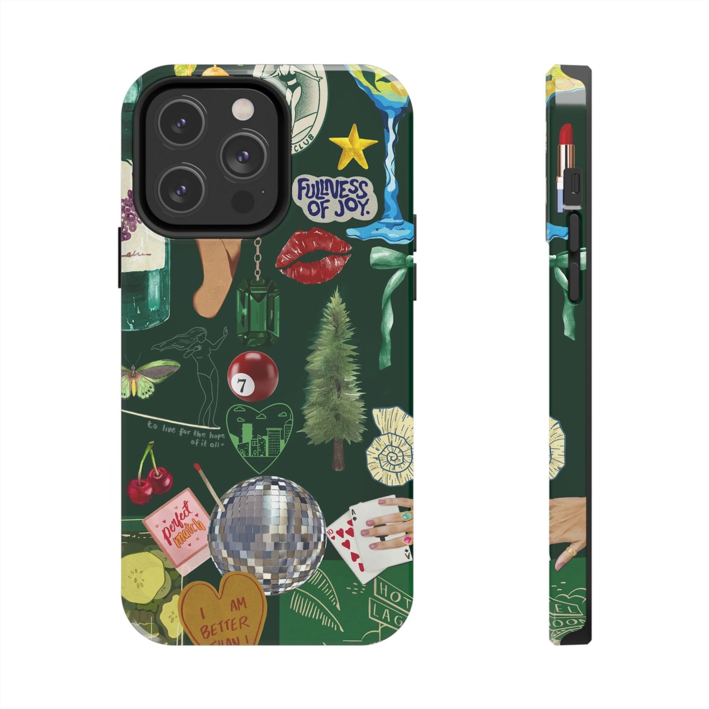 Vintage Green Phone Case (Green Background)