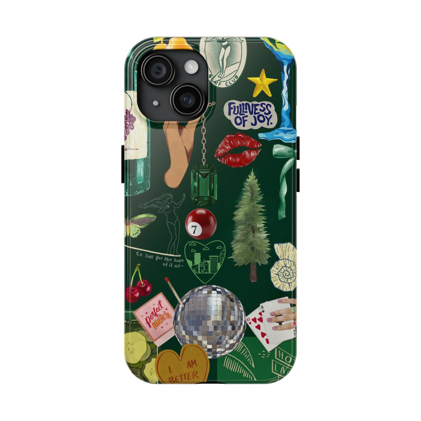 Vintage Green Phone Case (Green Background)