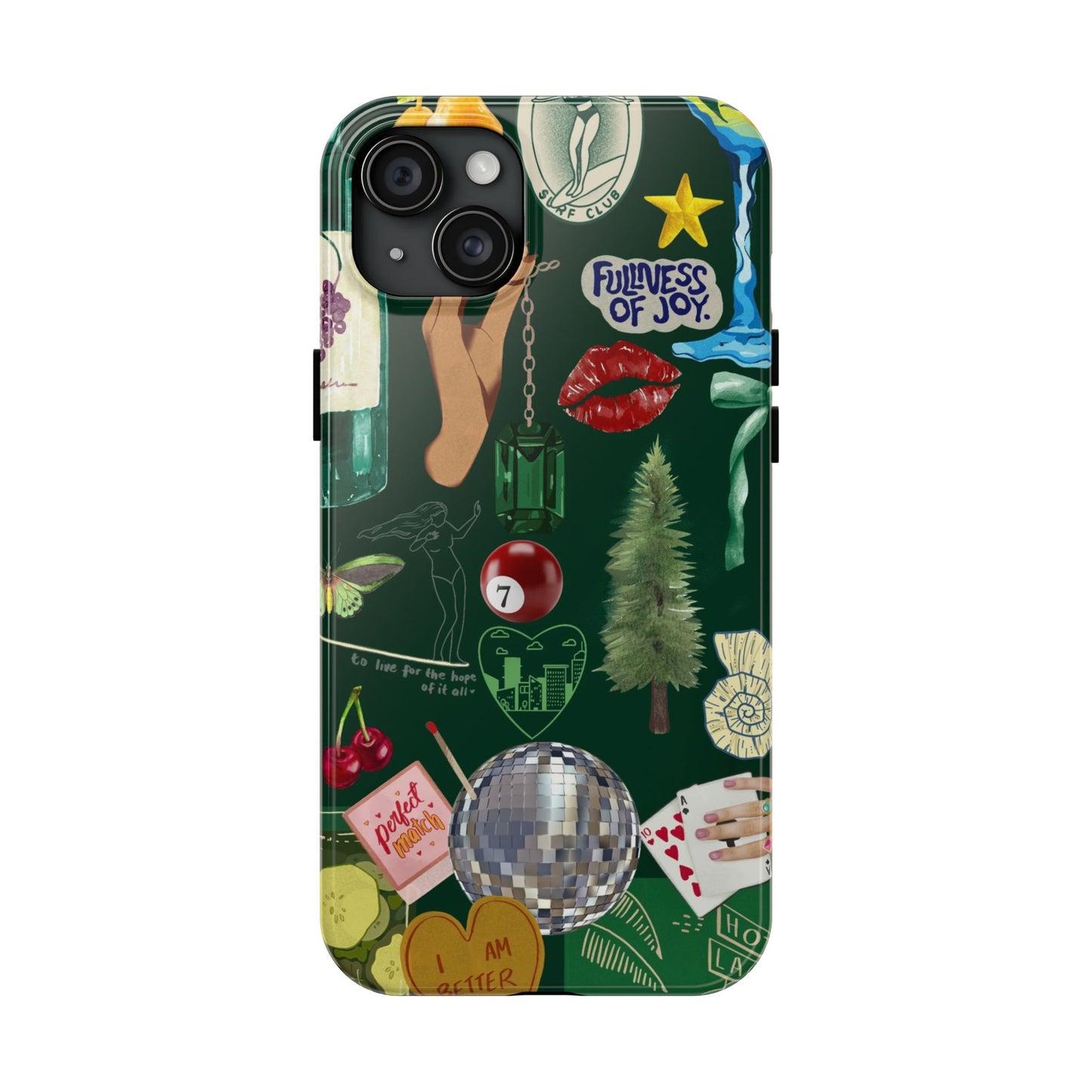 Vintage Green Phone Case (Green Background)