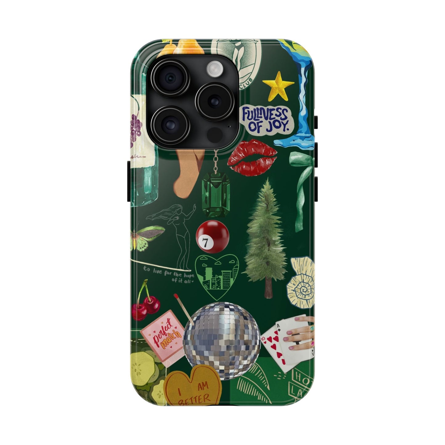 Vintage Green Phone Case (Green Background)