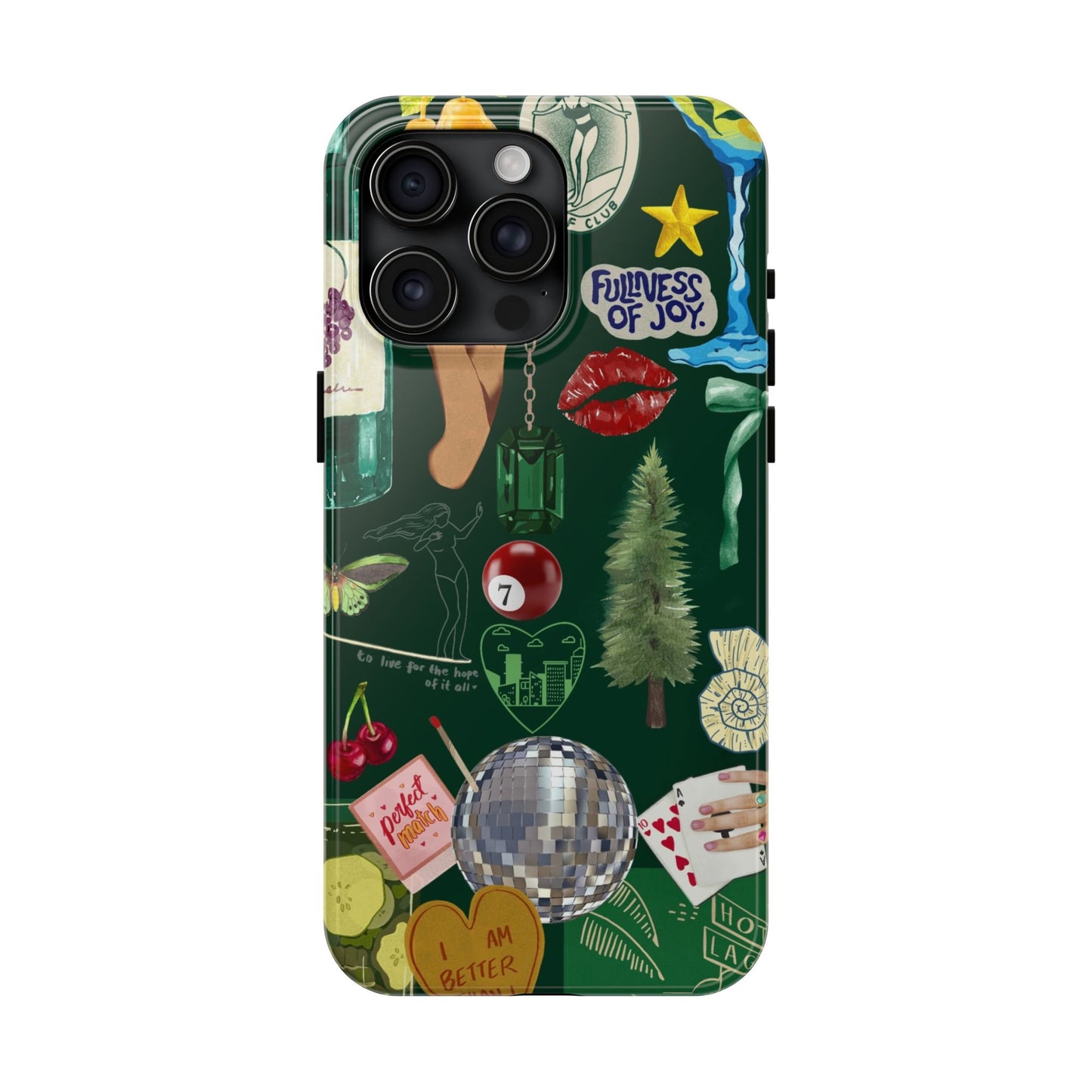 Vintage Green Phone Case (Green Background)