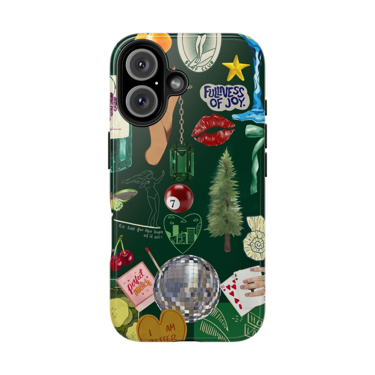 Vintage Green Phone Case (Green Background)