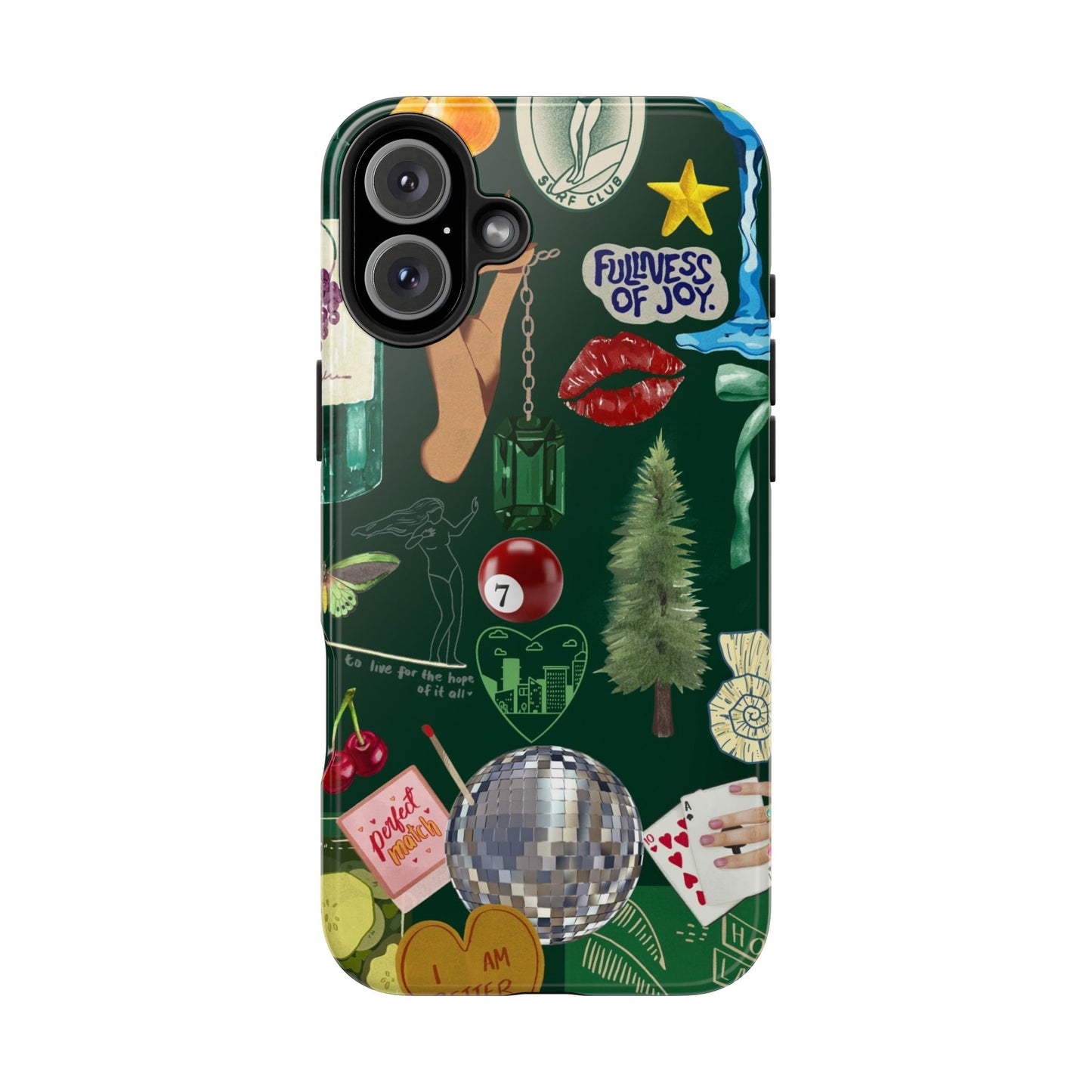 Vintage Green Phone Case (Green Background)