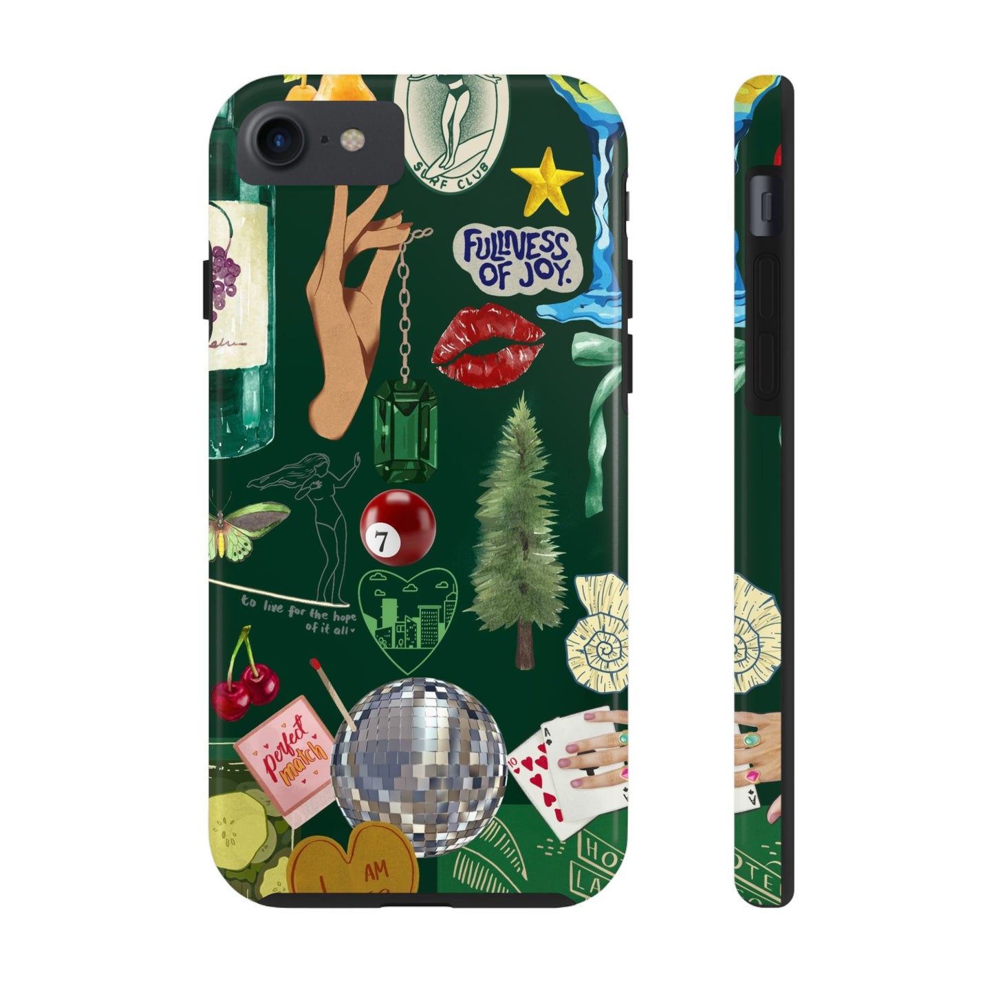 Vintage Green Phone Case (Green Background)