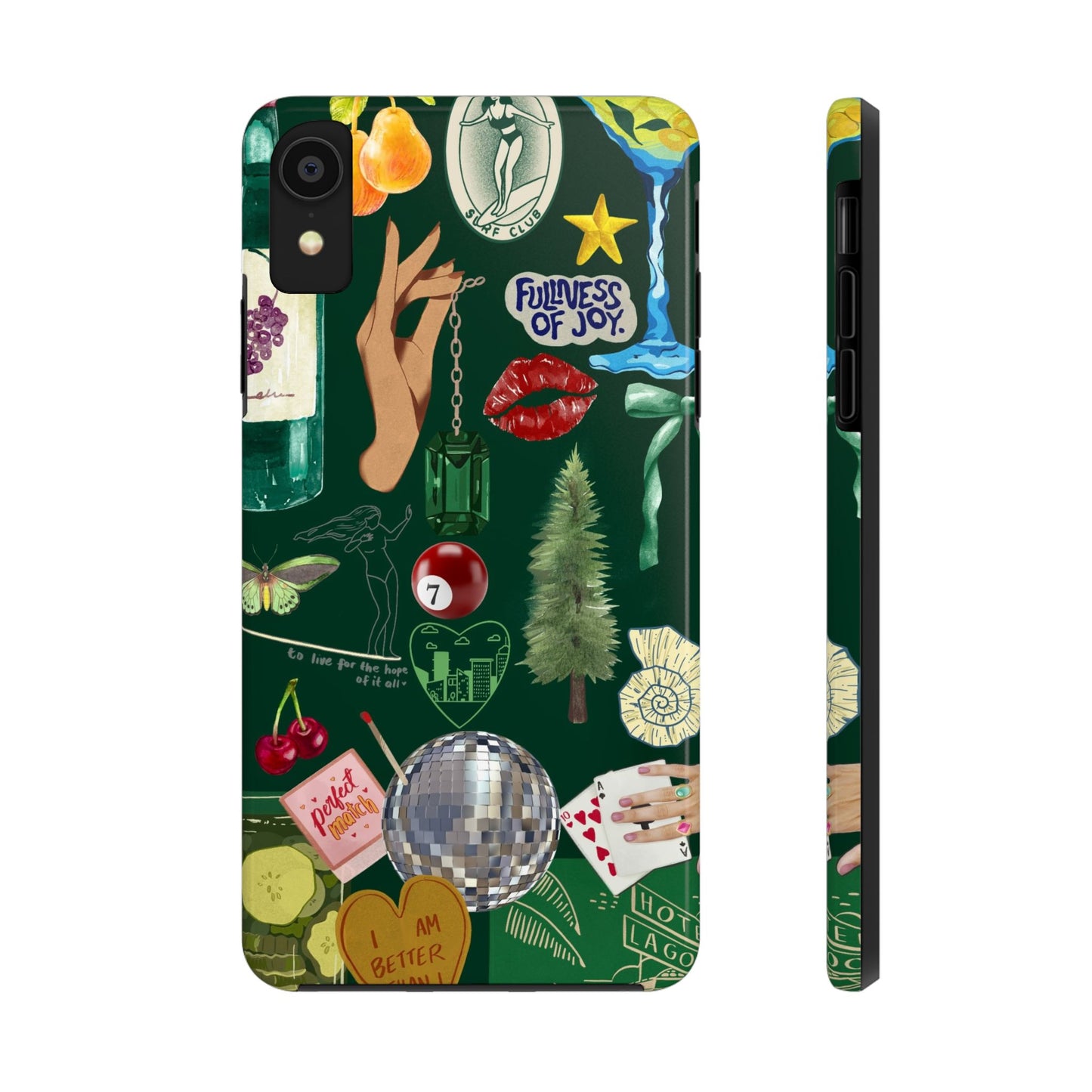 Vintage Green Phone Case (Green Background)