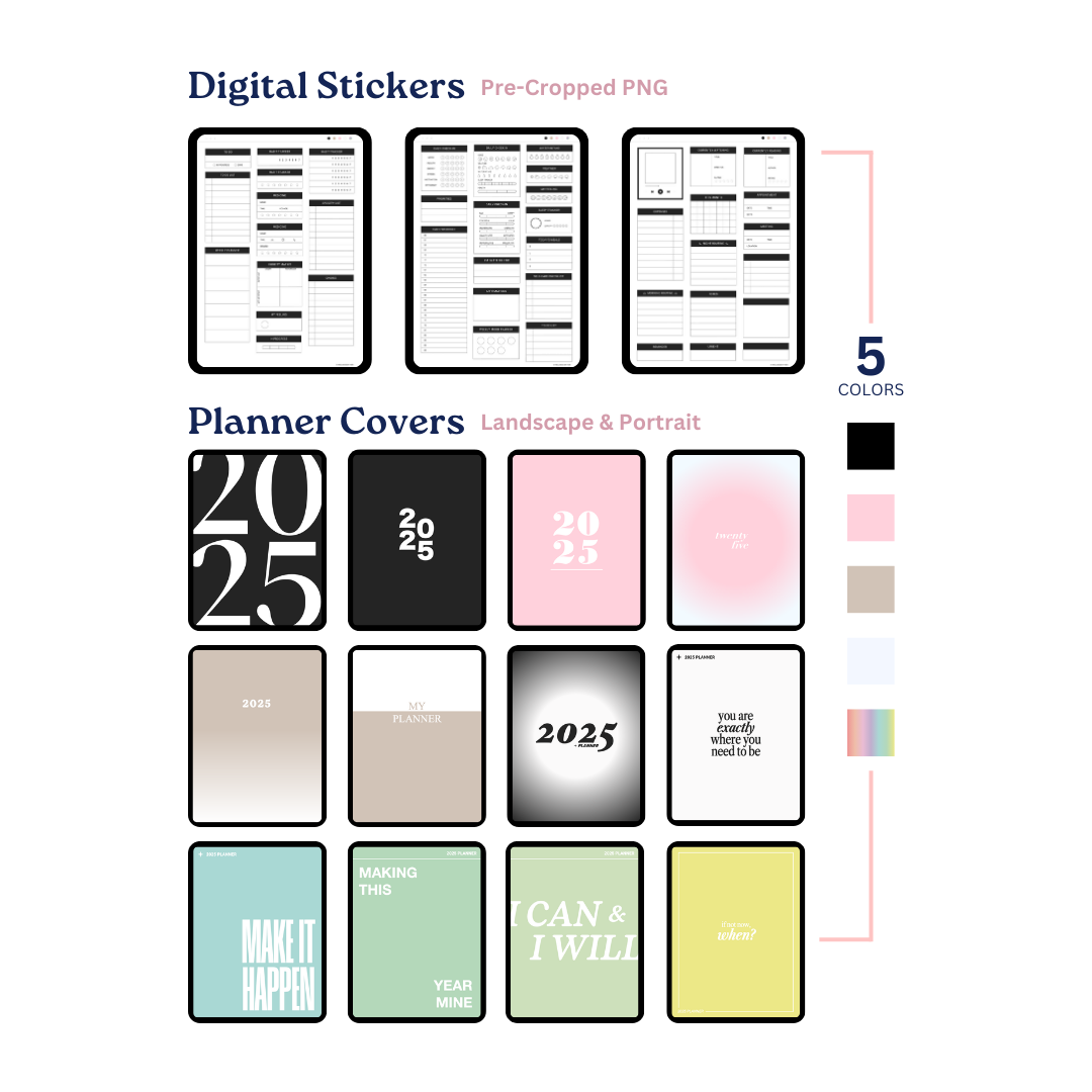 All-In-One Digital Planner 2025-2026