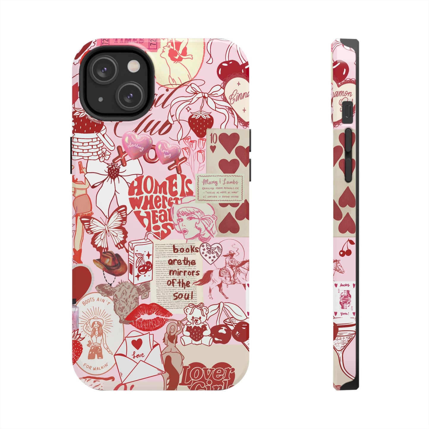 Lucky You Red Collage Phone Case