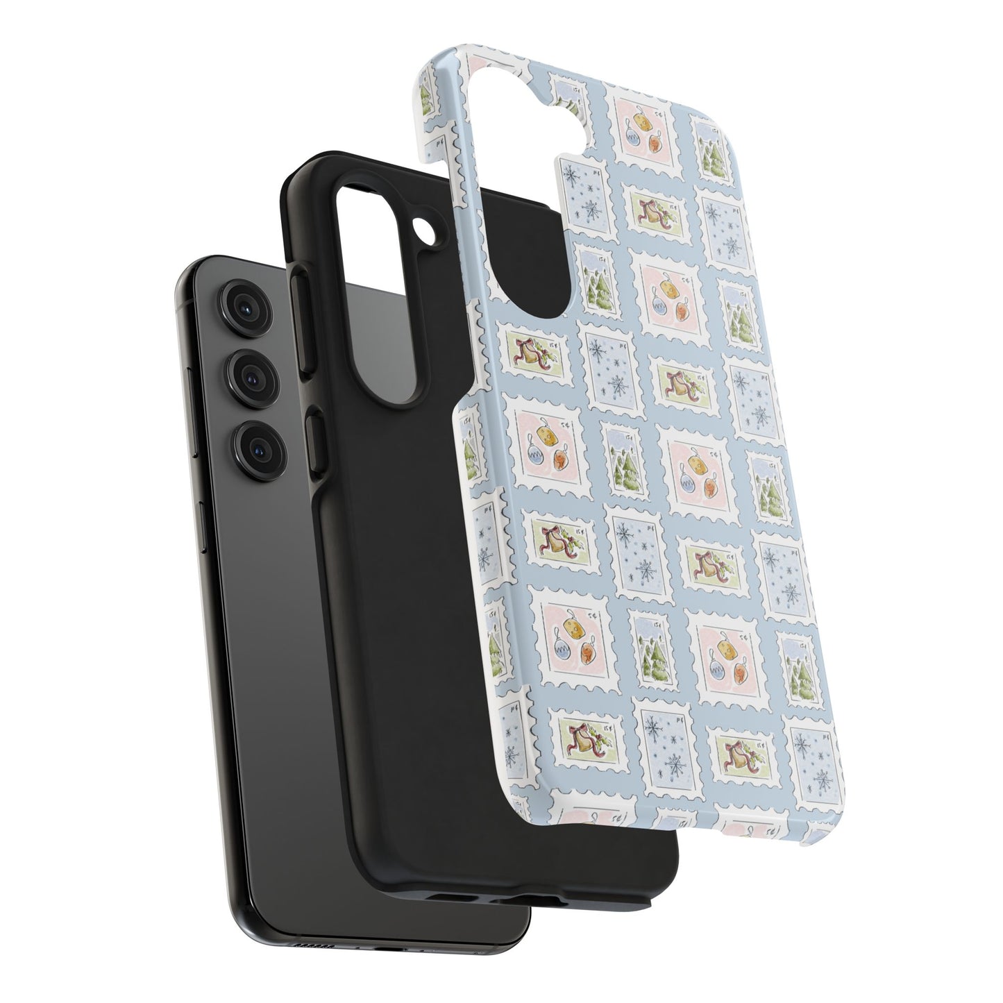 Winter Blues Stamp Phone Case