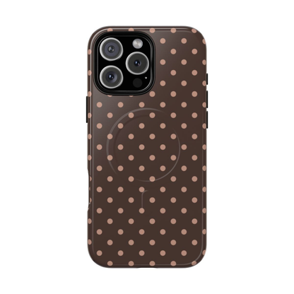 Polka Dot Mocha Case