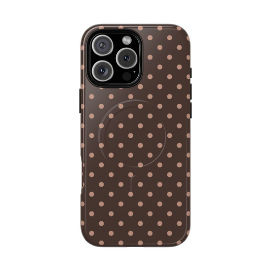 Polka Dot Mocha Case