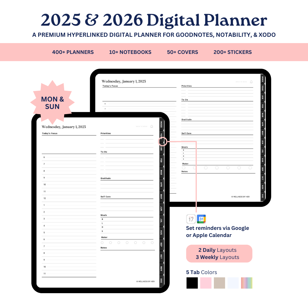 All-In-One Digital Planner 2025-2026