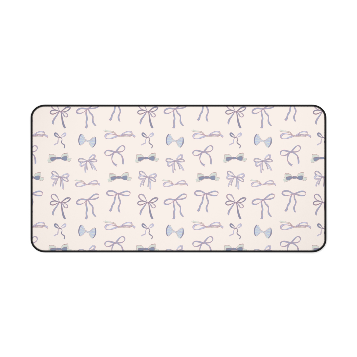 Blue Bows Desk Mat