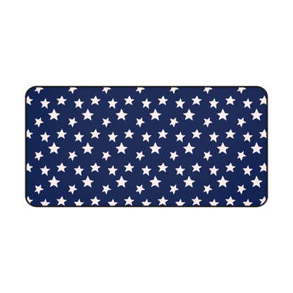 Stars Dark Blue Desk Mat