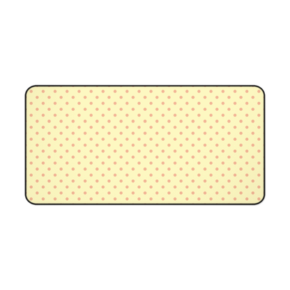 Polka Dot Meringue Desk Mat