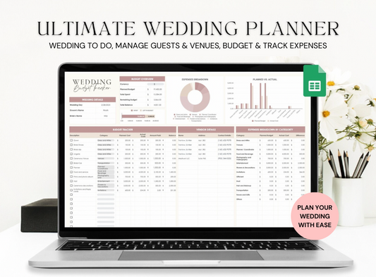All in One Wedding Planner (Google Sheets)