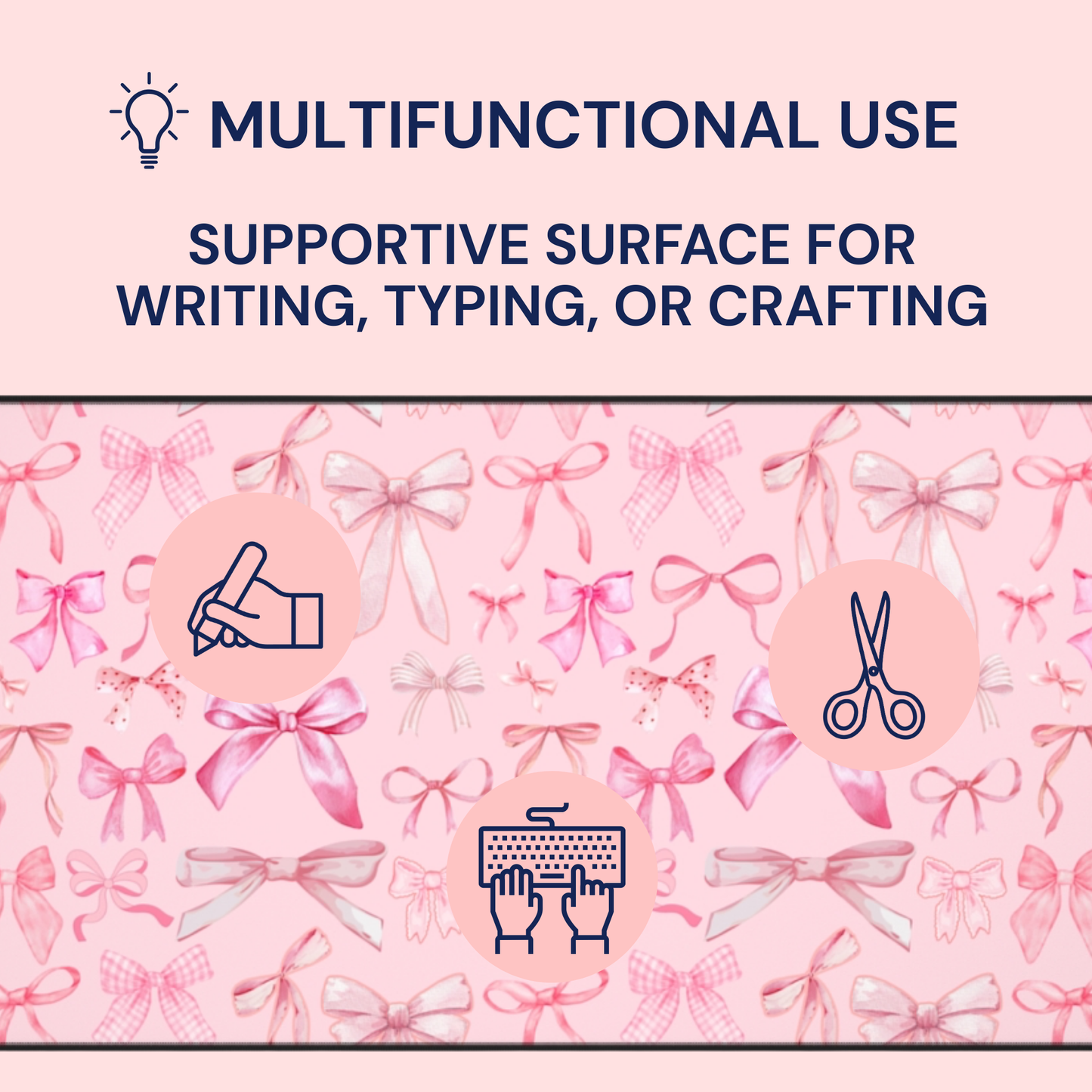 Pink Ribbon Dreams Desk Mat