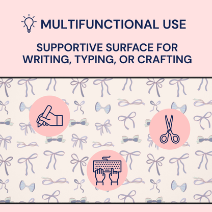 Blue Bows Desk Mat